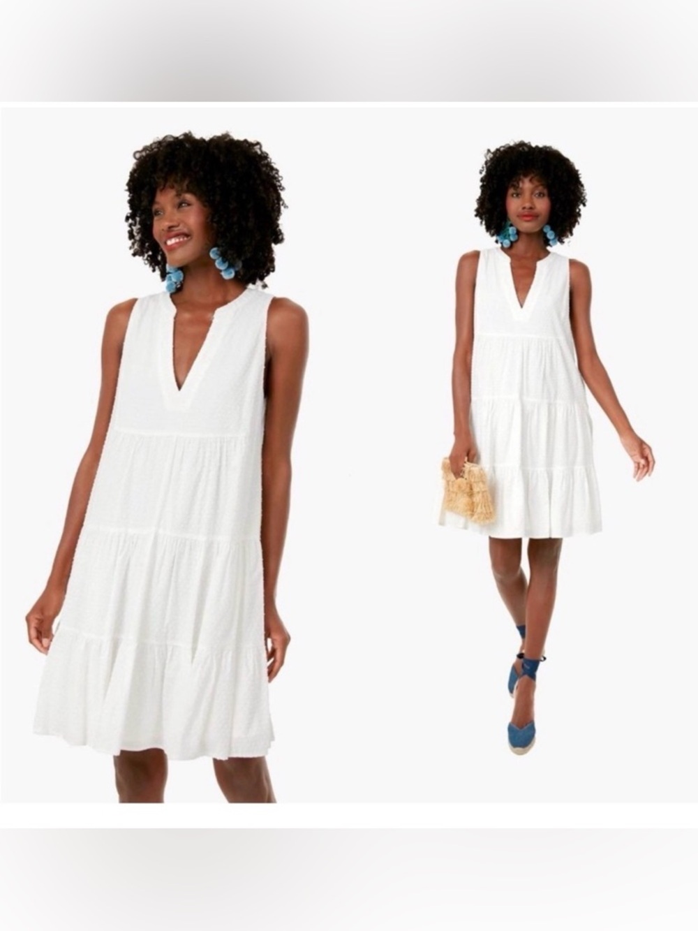 Pomander Place Tuckernuck Kenzo White Swiss Dot Cotton Midi/Mini Dress Size XXL